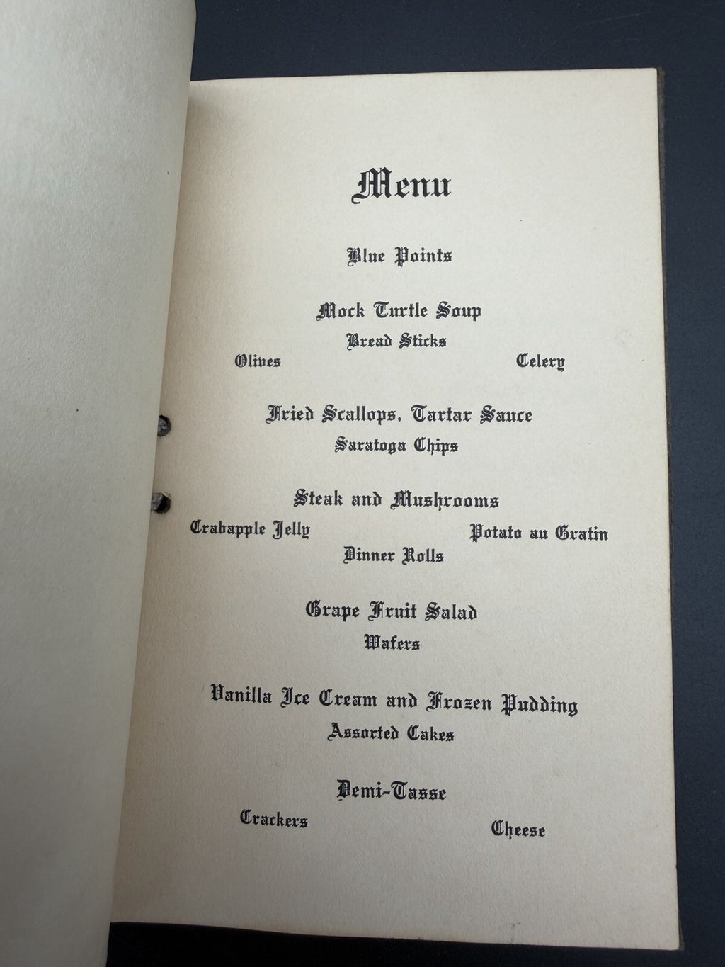 Theta Delta Chi Banquet Programs 1909 1910 Amherst INITIATION & NYC REUNION