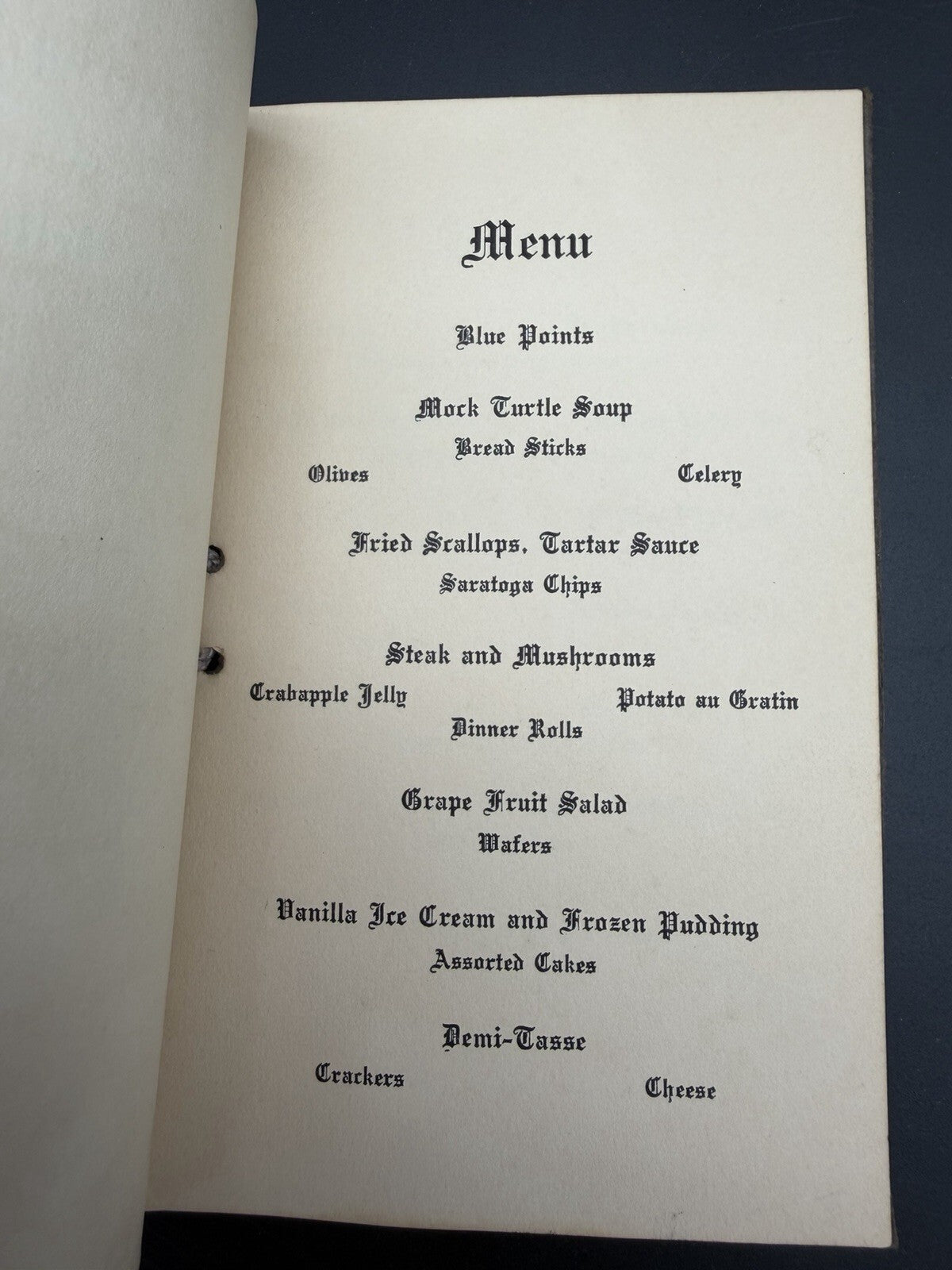 Theta Delta Chi Banquet Programs 1909 1910 Amherst INITIATION & NYC REUNION