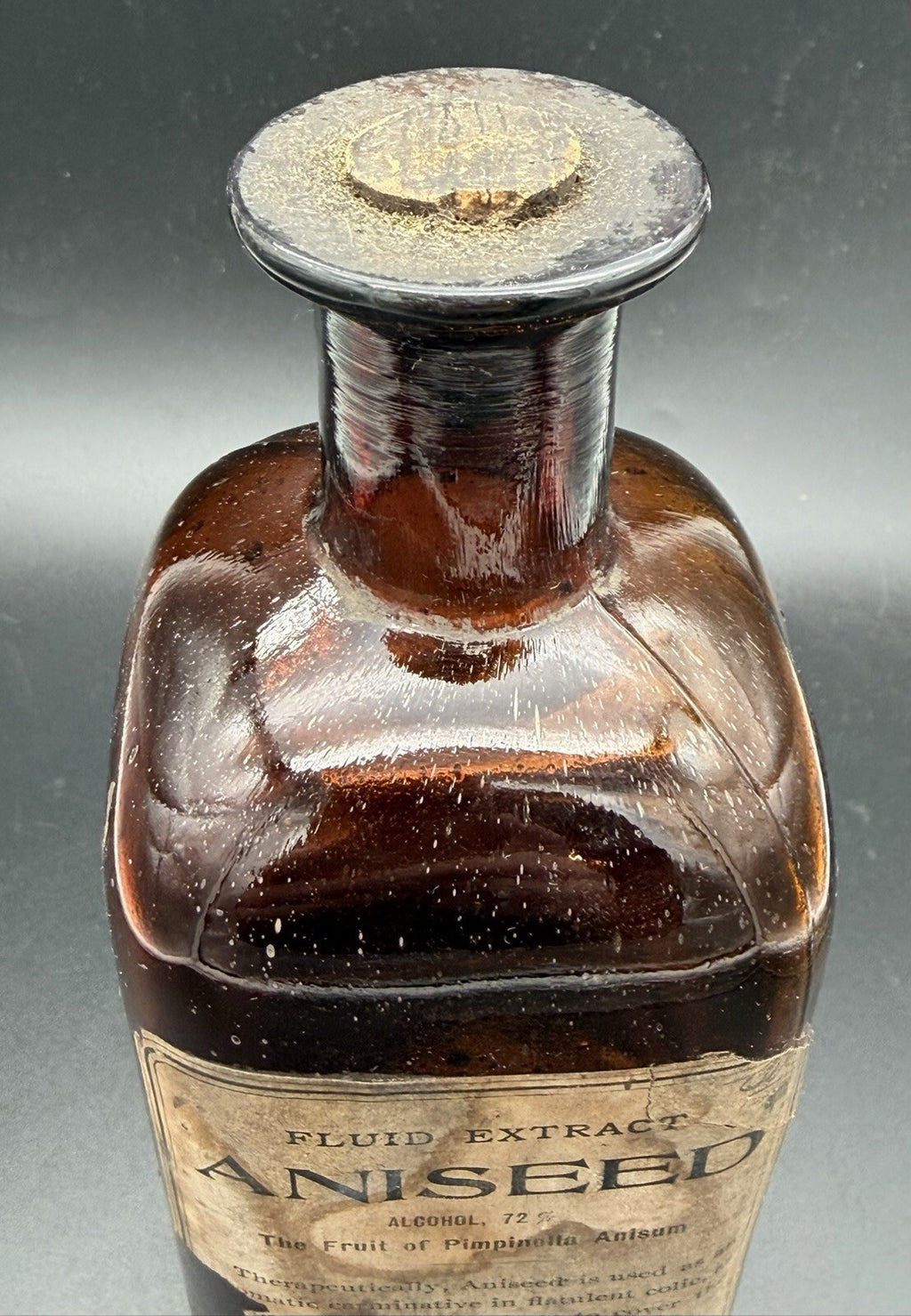 Antique John Wyeth & Brother Fluid Extract Aniseed Apothecary Bottle Medicine