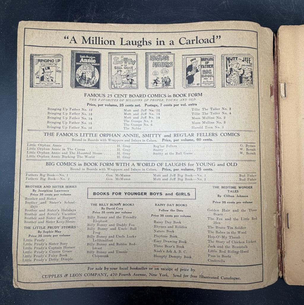 1931 Moon Mullins Book No 5 Platinum Age Comic Book Frank Willard Cupples