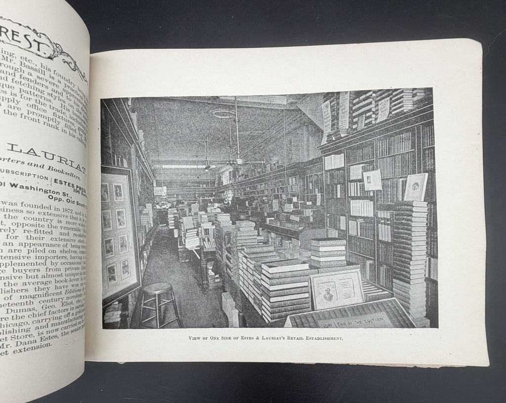 Antique Victorian Era Boston History Book Points of Interest Photo Album c1880
