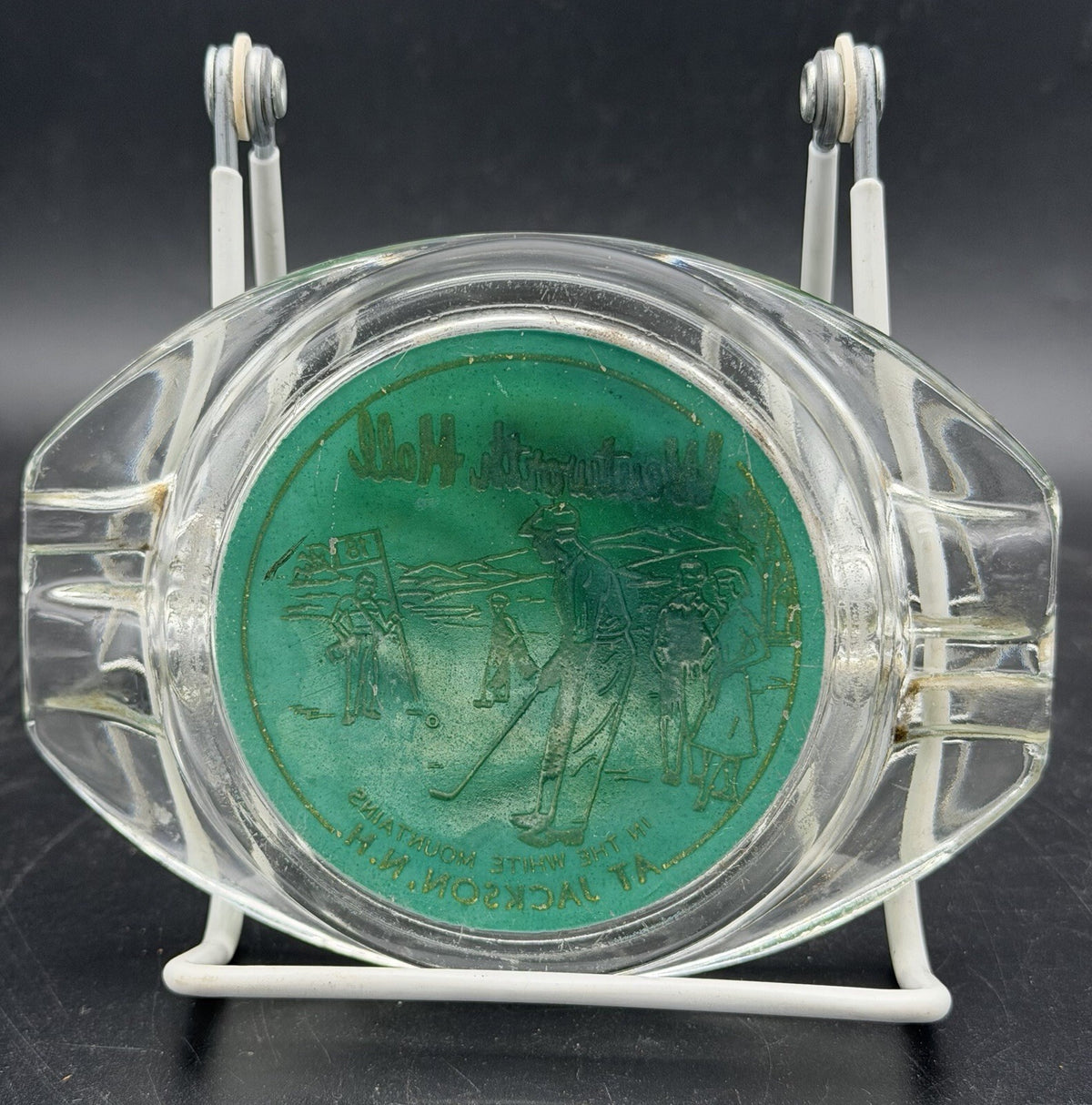 Vintage Wentworth Hall Jackson NH White Mountains Golf Souvenir Ash Tray Ashtray