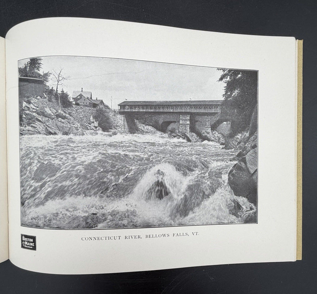 Vintage Boston & Maine Railroad "Rivers of New England" Booklet – Fine Condition
