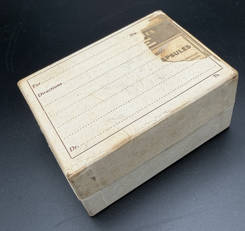 Antique Parke Davis and Co. Metal Foil Suppository Box with Inserts