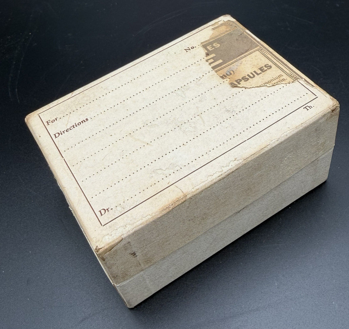 Antique Parke Davis and Co. Metal Foil Suppository Box with Inserts