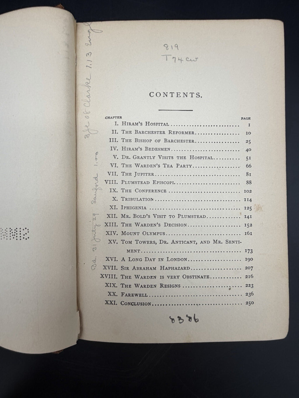 The Warden By Anthony Trollope 1906 Dodd Mead And Company Ex-Library