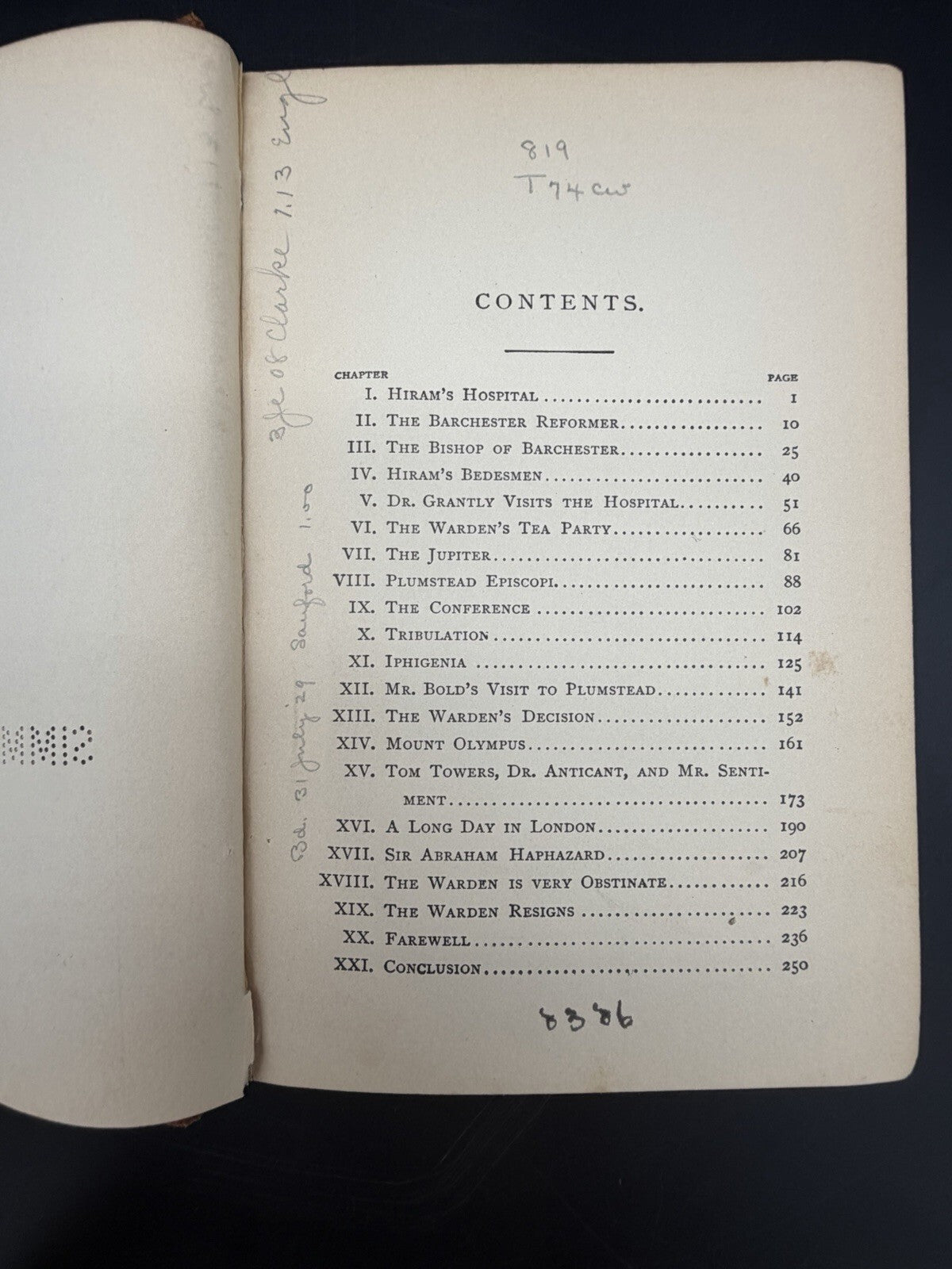 The Warden By Anthony Trollope 1906 Dodd Mead And Company Ex-Library