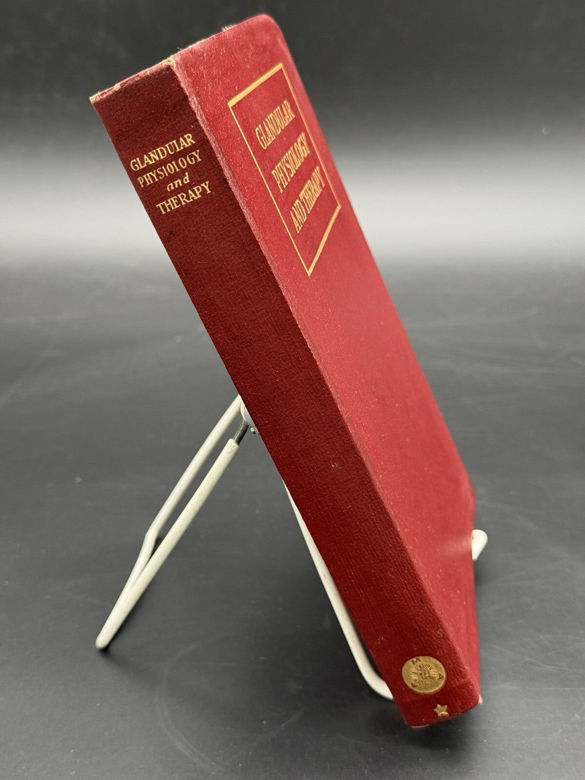 Antique 1935 Glandular Physiology and Therapy Medical Book AMA Endocrinology