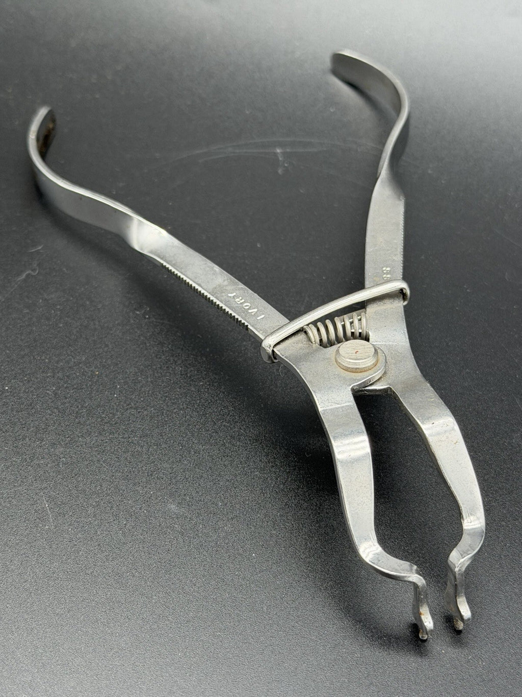 Vintage Ivory Dental Rubber Dam Clamp Forceps Antique Dental Instrument