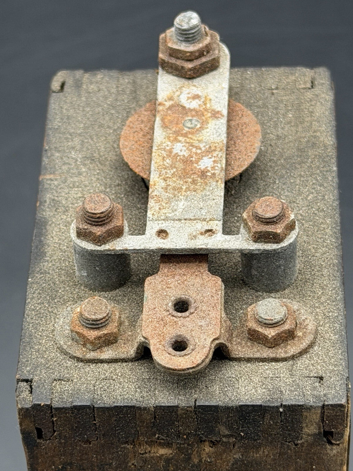Vintage Antique Wooden Induction Coil Industrial Scientific Display Piece