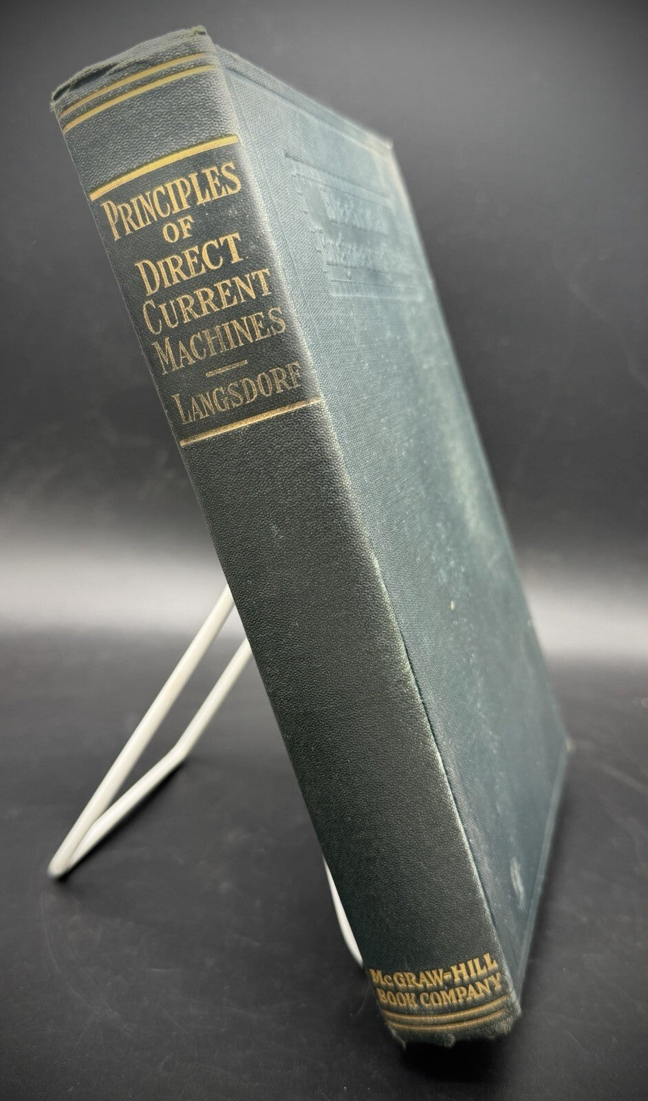 Book, Principles of Direct Current Machines by Alexander Langsdorf 1923 Illustrated HC