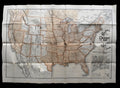 Antique 1880s Appleton’s General Railway Map of the United States & Canada