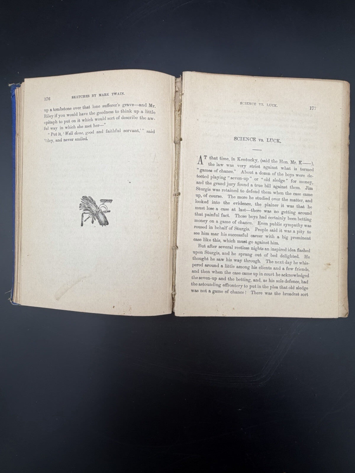 Antique 1879 Sketches By Mark Twain First Published In Complete Form Edition