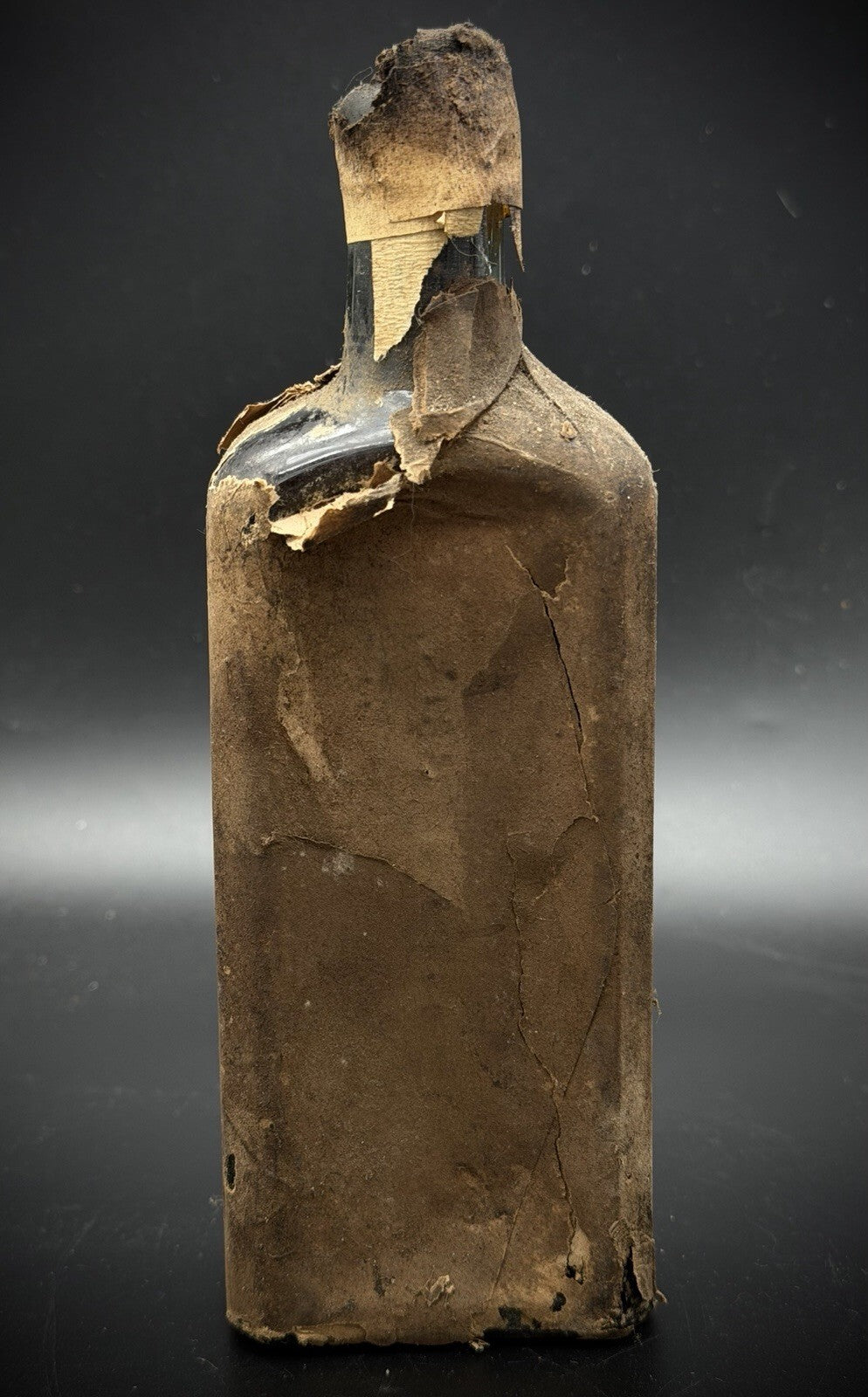 Vintage Wrapper Bottle Antique Medicine Container Wrapped Paper Label Raw Patina
