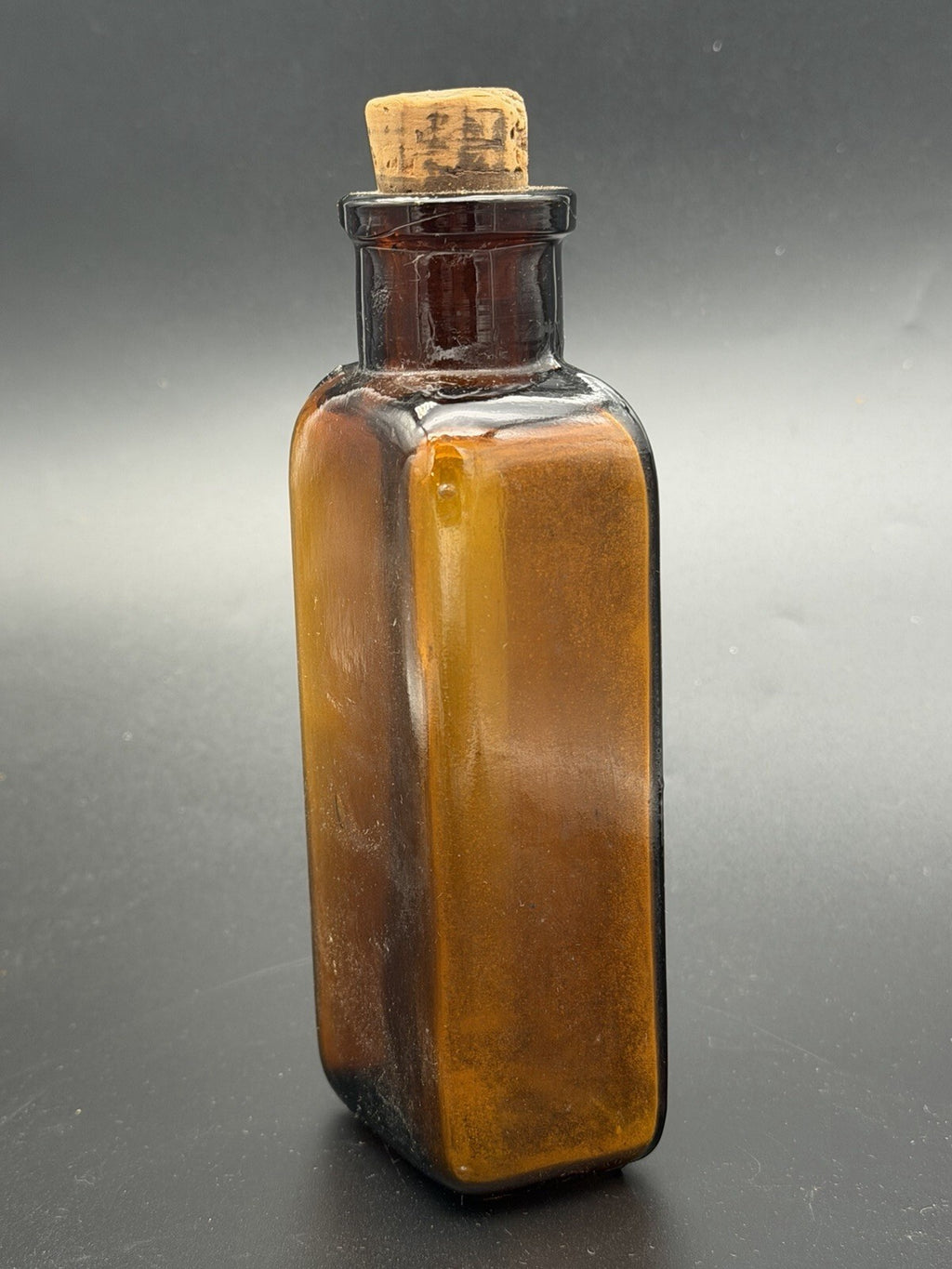 Antique Parke, Davis & Co. Amber Glass Bottle Uterine Astringent & Antiseptic