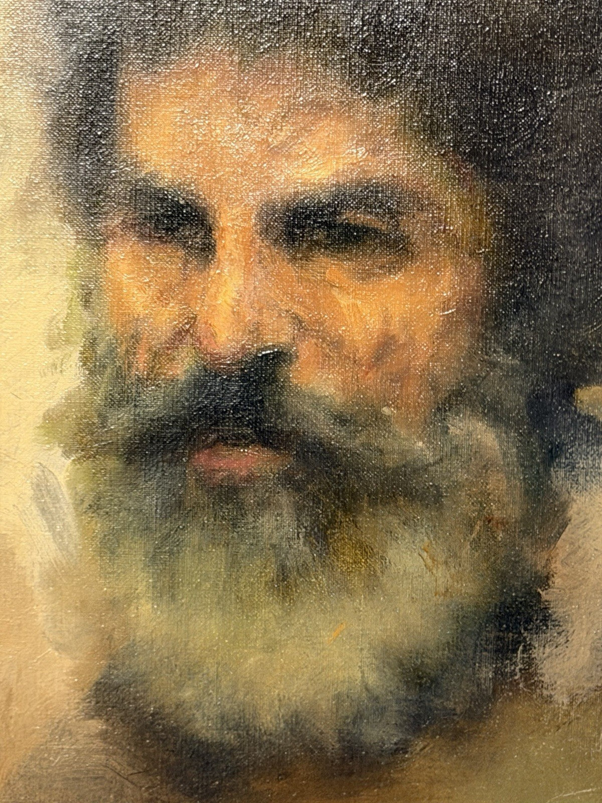 Dennis Sheehan Original Oil Painting Portrait Bearded Man 16x20 "Academy" Signed