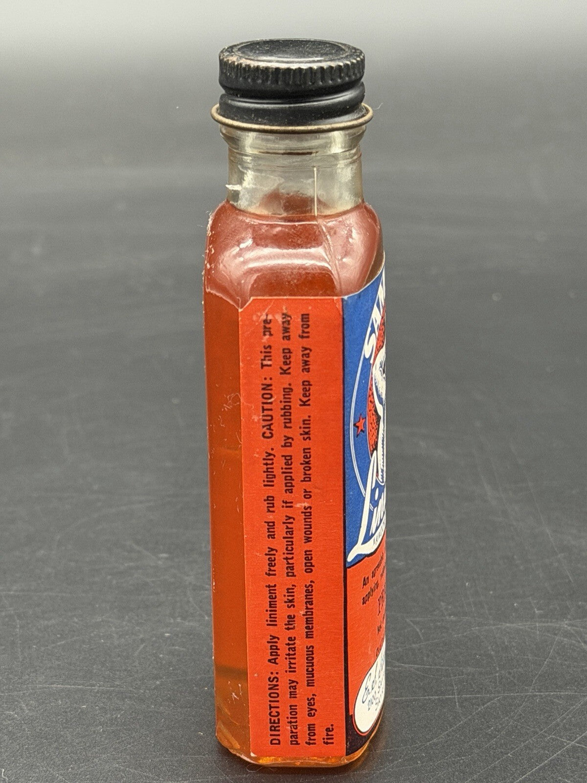 Vintage Samson's Liniment Bottle 2 fl oz E.S. Stanford & Co Sayreton Alabama