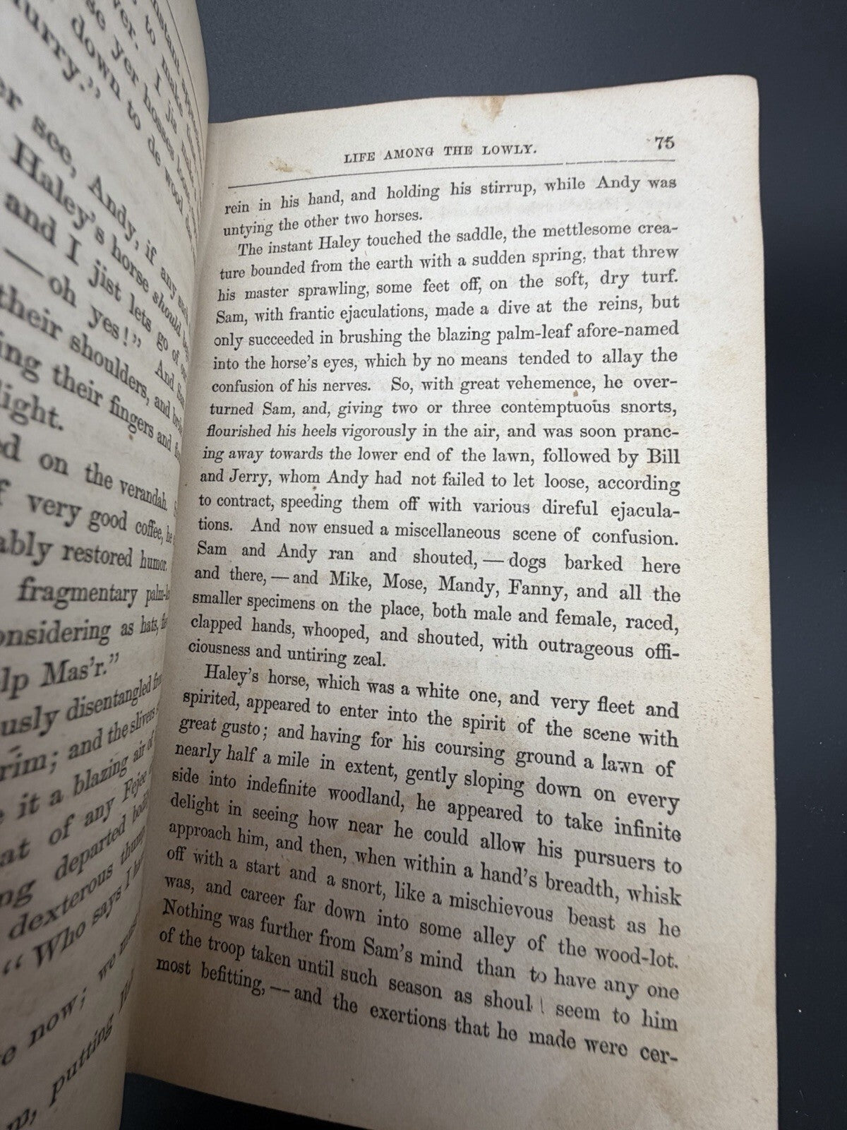 Antique 1852 First Edition UNCLE TOM'S CABIN or Life Among the Lowly-Vol I
