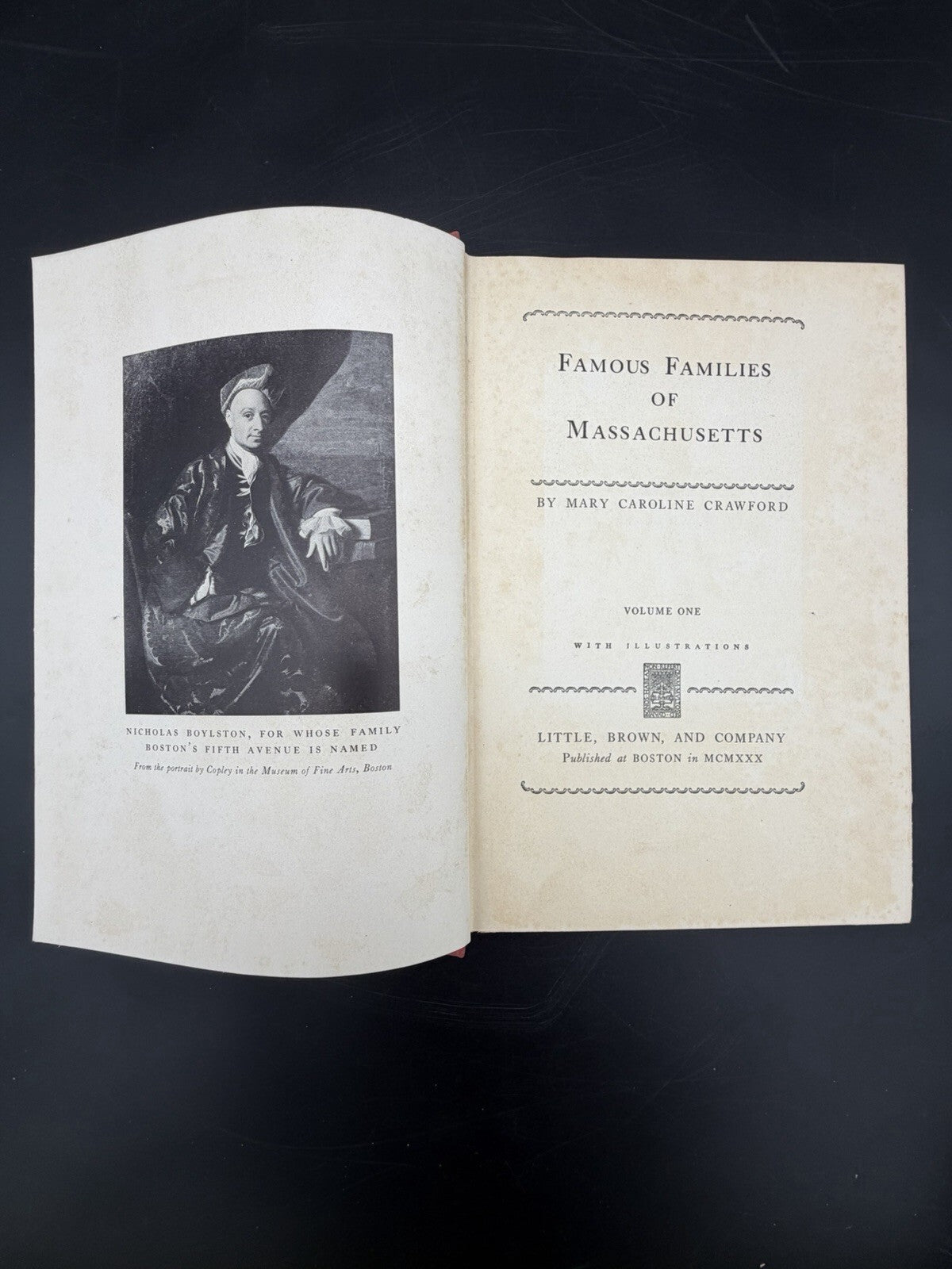 Famous Families of Massachusetts (Volume One) – Mary Caroline Crawford 1930
