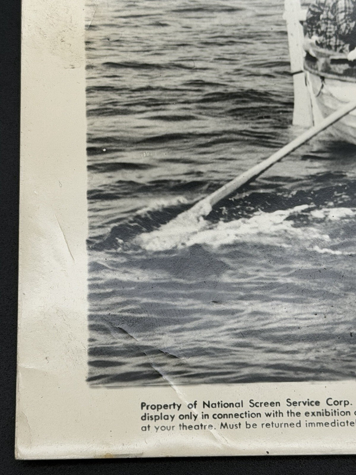 The Decks Ran Red 1958 Vintage Movie Still Photo Lifeboat Ship MGM 58/379