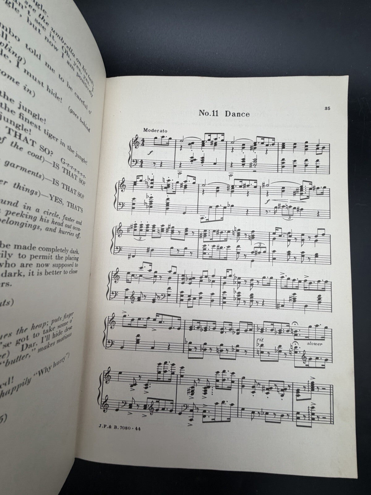 Vintage 1936 Little Black Sambo Operetta Children Sheet Music Book Henry P Cross
