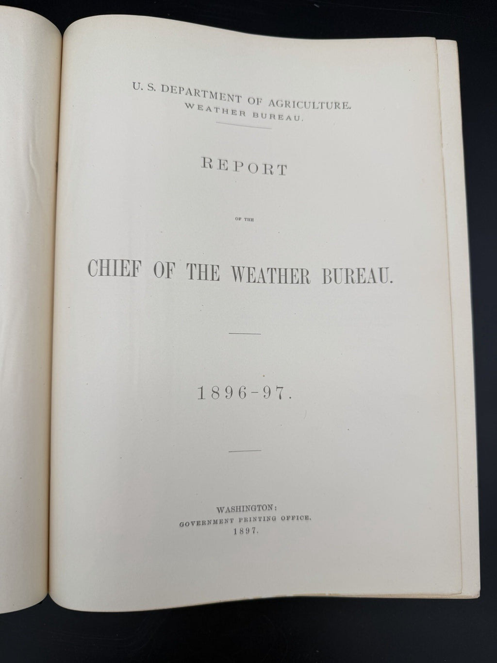 1897 Report of the Chief of the Weather Bureau with Mississippi River Flood Maps
