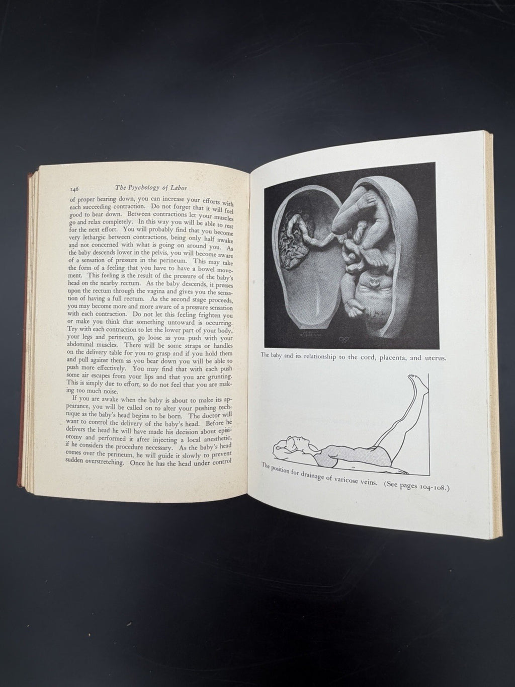 ⁠Vintage Book, 1950 Natural Childbirth FW Goodrich Prentice Hall Vintage Obstetrics Medicine