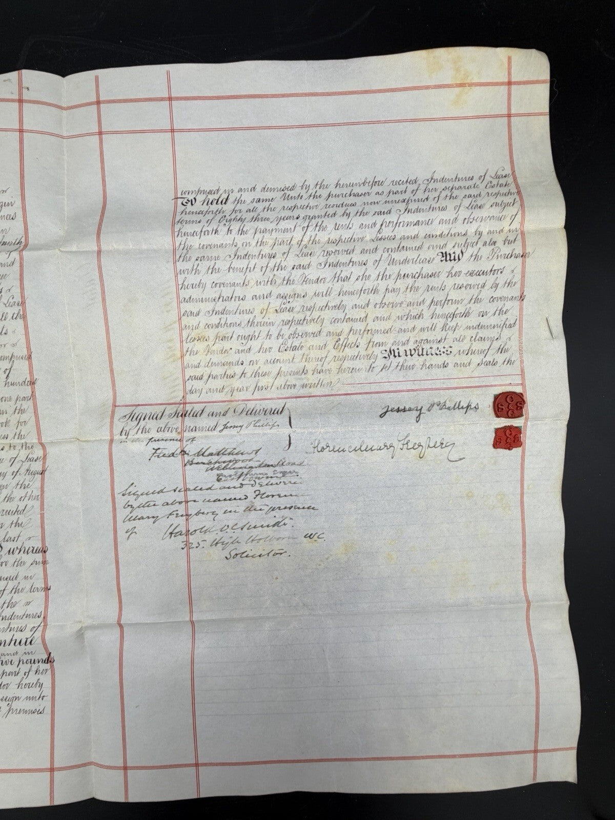 1904 Antique Deed: Kensington, London Property Assignment (Phillips/Freyberg)