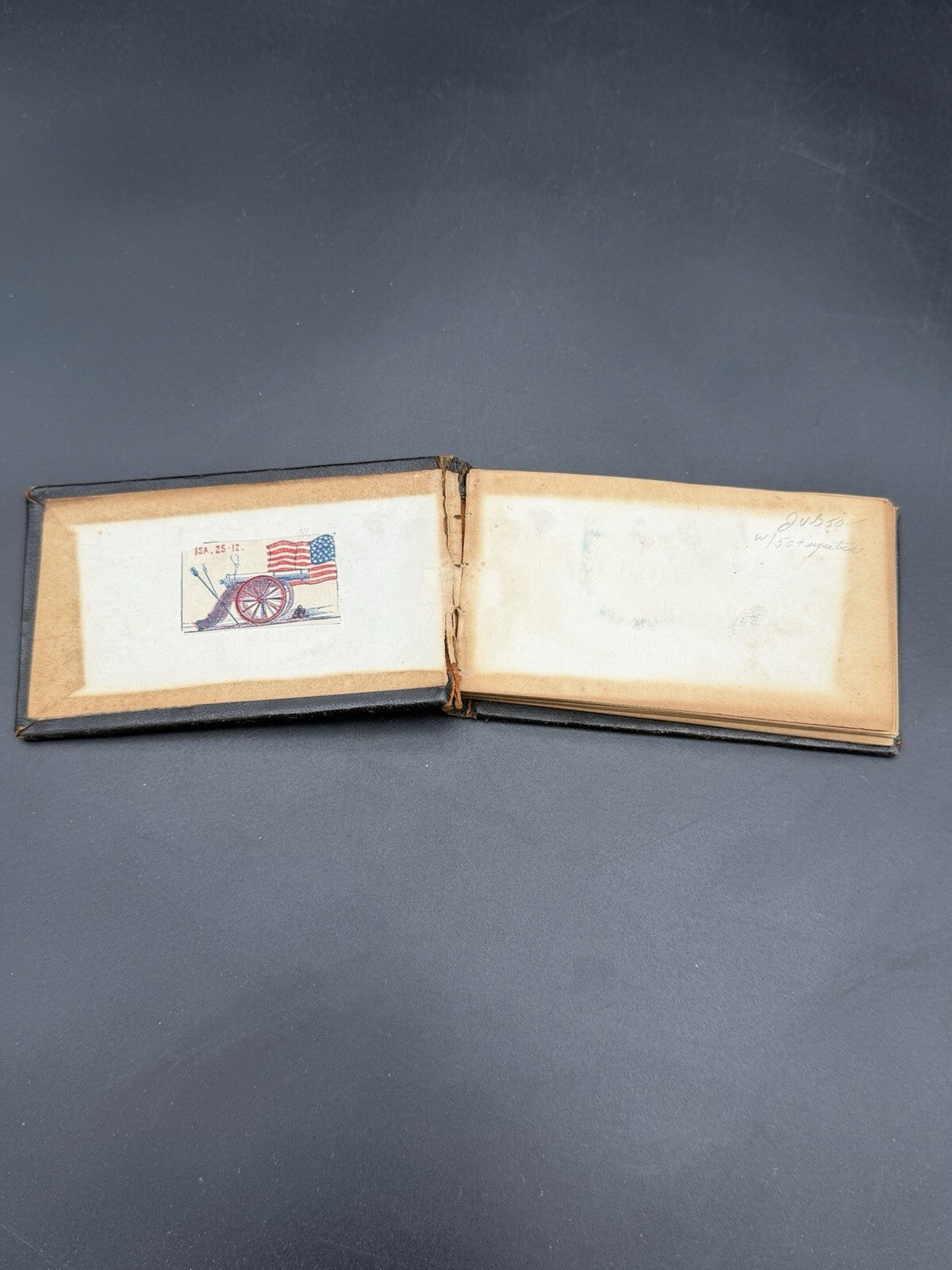 1875 Antique Miniature Autograph Book Manchester NH Victorian Era Ephemera