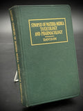 1940 Synopsis of Materia Medica Toxicology and Pharmacology Forrest Davison