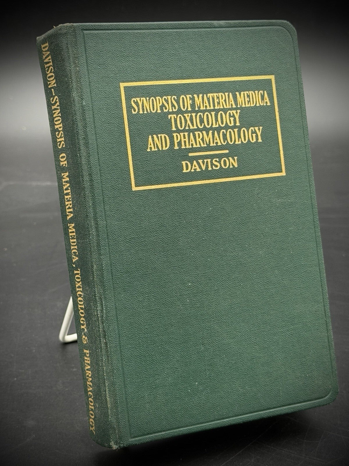 1940 Synopsis of Materia Medica Toxicology and Pharmacology Forrest Davison