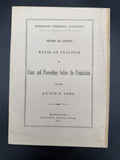 1889 Interstate Commerce Commission Rules of Practice Pamphlet GPO Railroad
