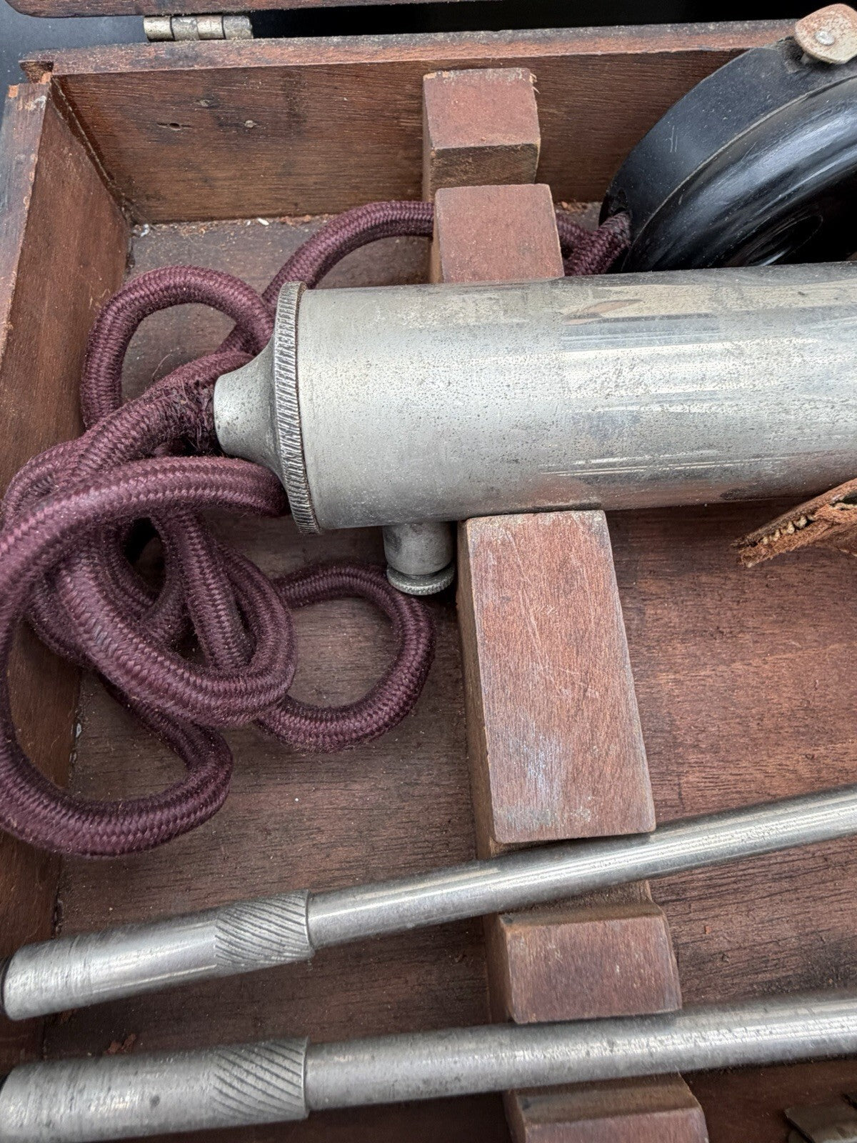 Antique Millet Signal Co Detectorphone Engine Stethoscope in Wood Box⁠