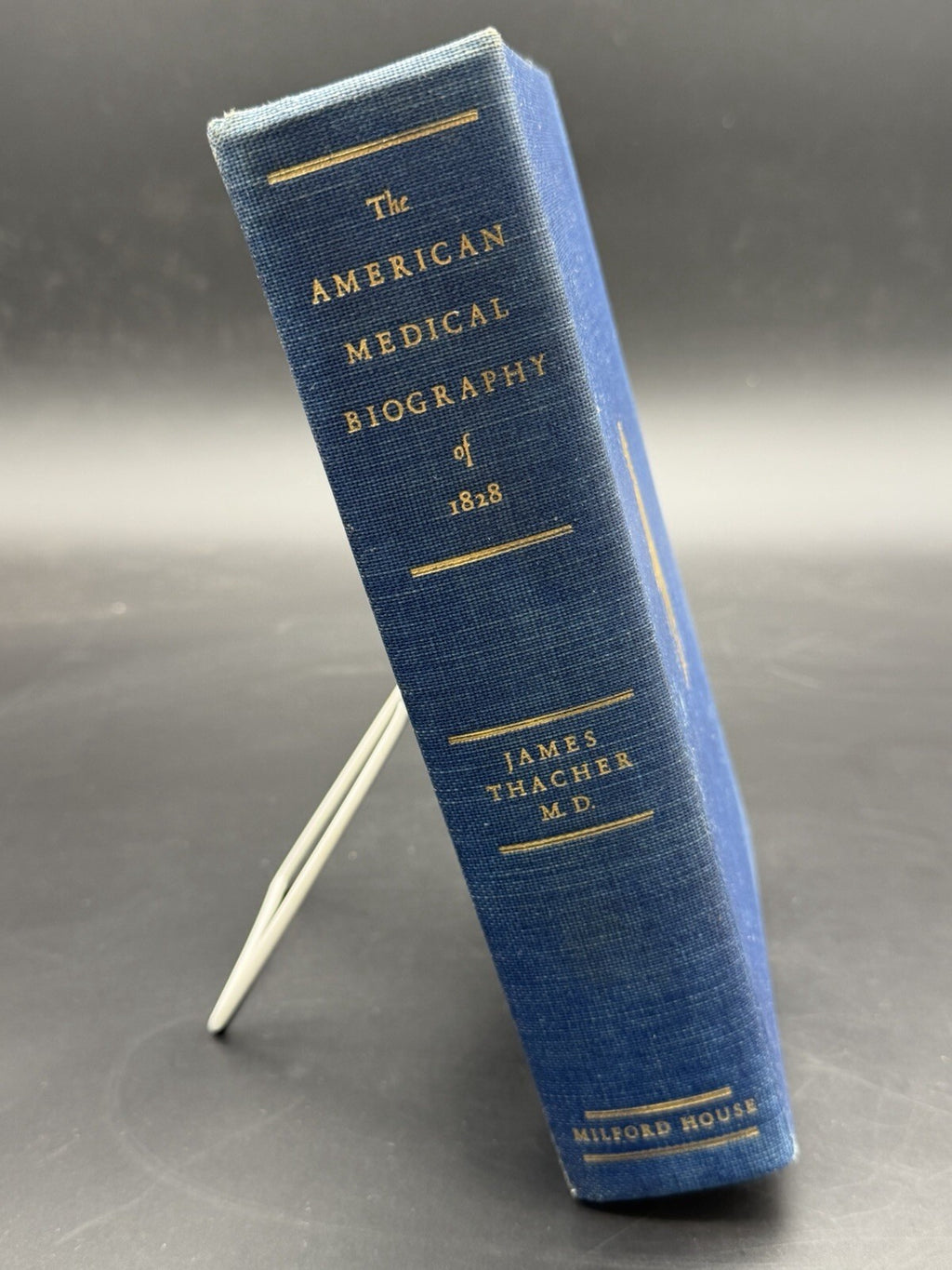 American Medical Book Biography of 1828 by James Thacher M.D.  1967 Print FINE