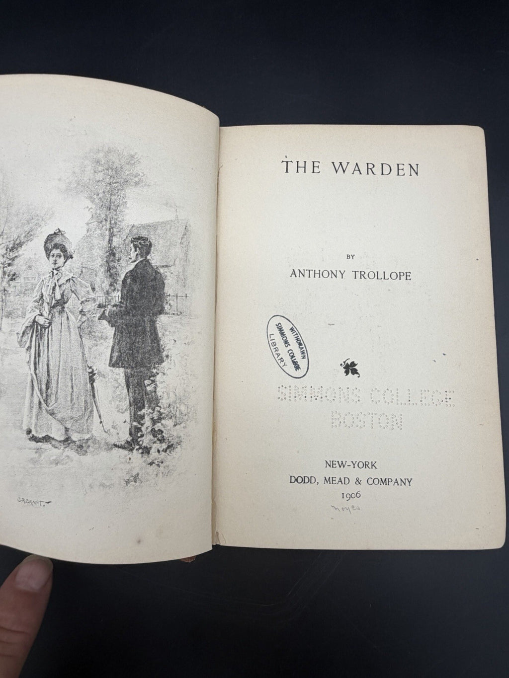 The Warden By Anthony Trollope 1906 Dodd Mead And Company Ex-Library