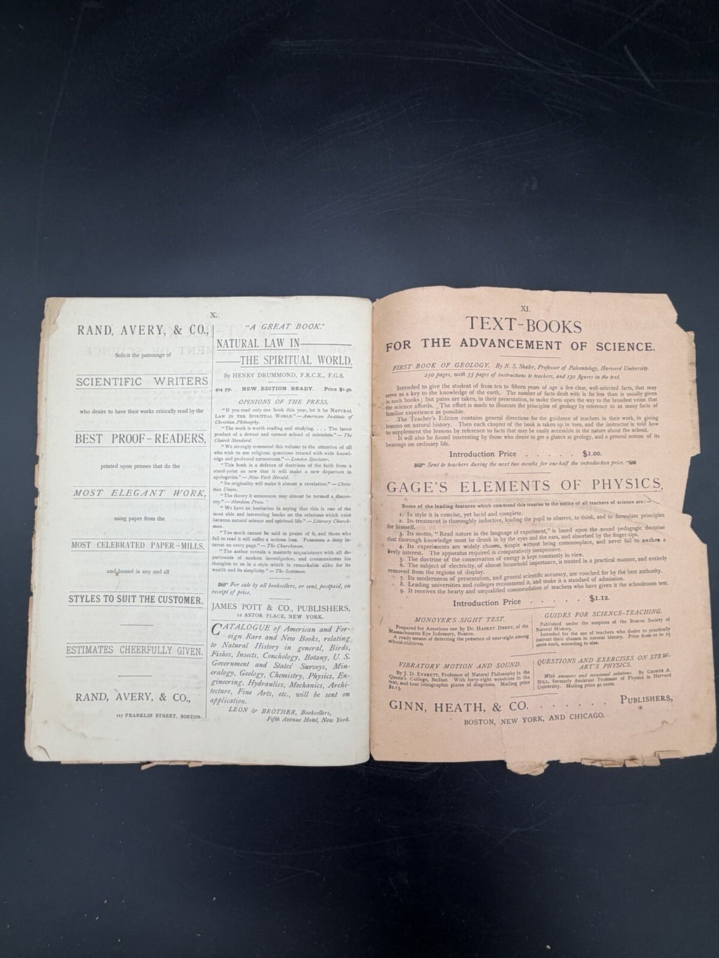 1884 Original Vintage Science Magazine - Vol. IV No. 82 - Historical Ephemera