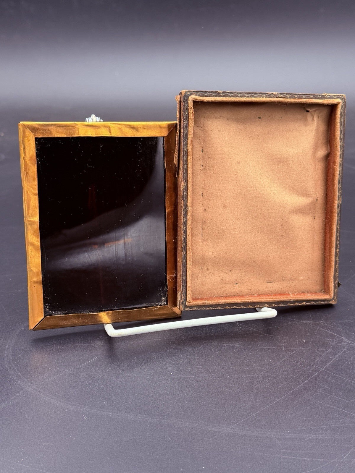 Antique 1850s Ambrotype Portrait in Embossed Case - 19th Century Photography