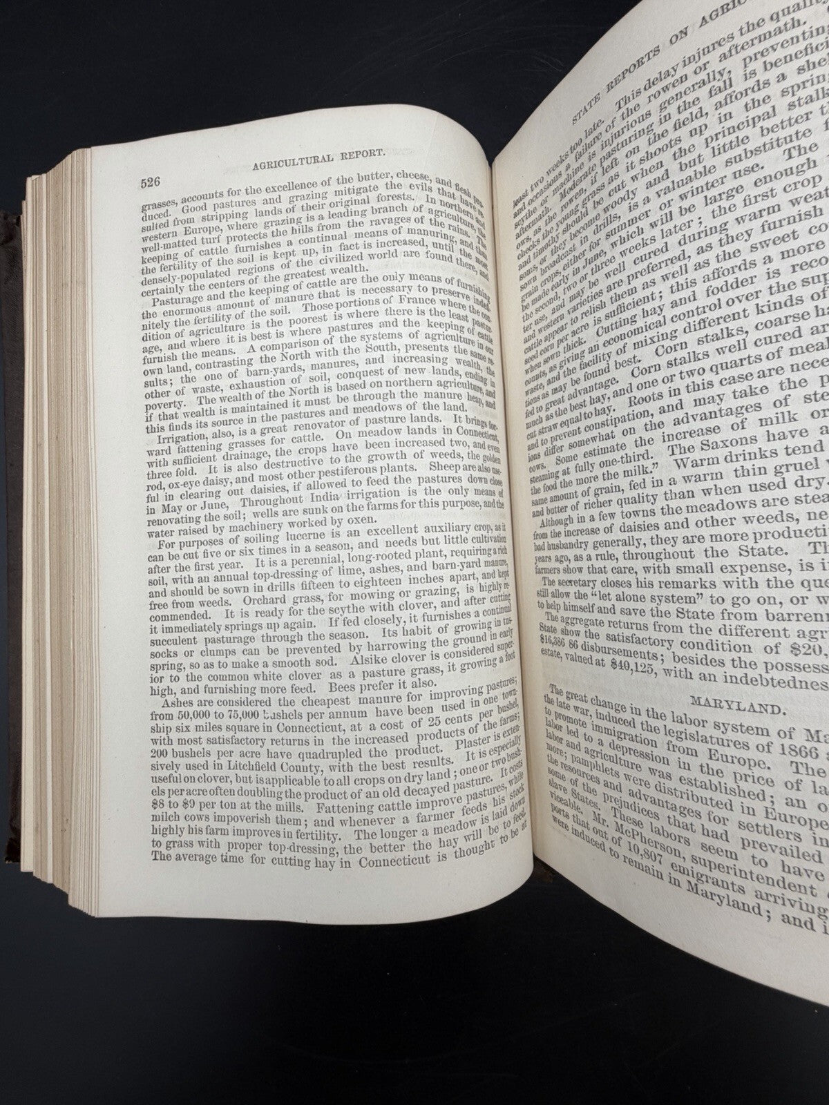 1870 Antique Book Report of the Commissioner of Agriculture for Year 1869 Illustrated