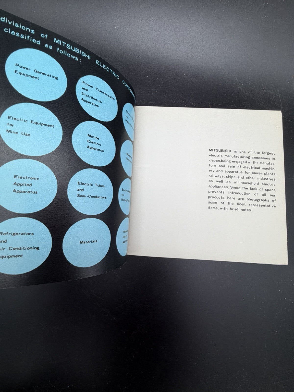 Vintage 1960s Mitsubishi Electric Brochure "A Five Minute Glimpse of Japan"