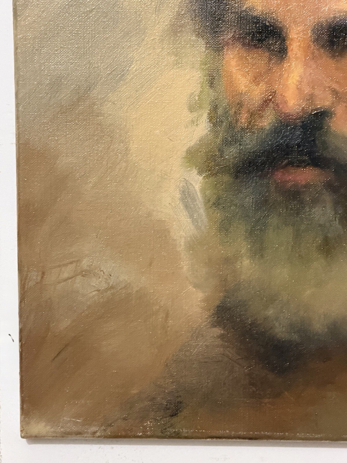 Dennis Sheehan Original Oil Painting Portrait Bearded Man 16x20 "Academy" Signed
