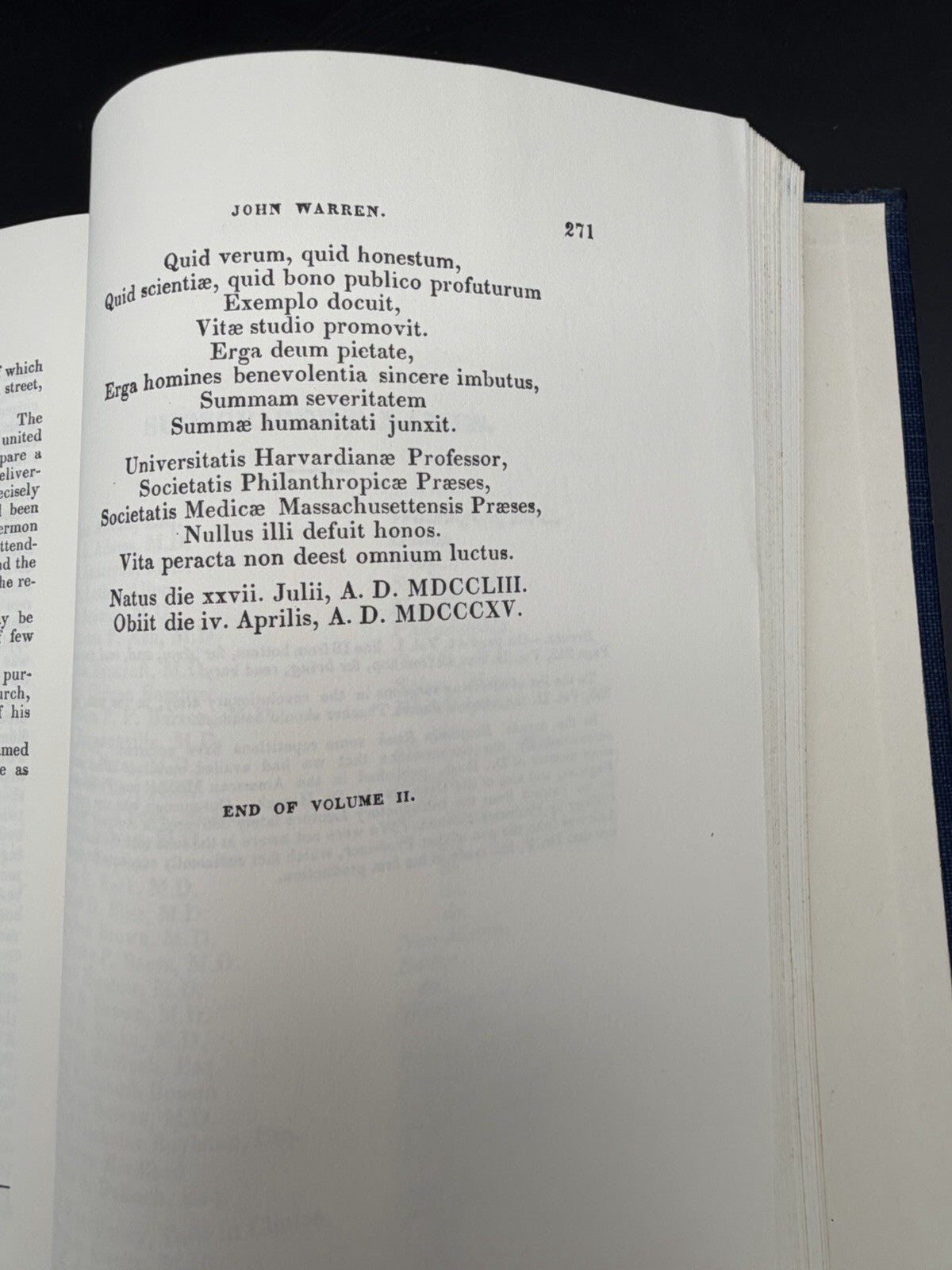 American Medical Book Biography of 1828 by James Thacher M.D.  1967 Print FINE