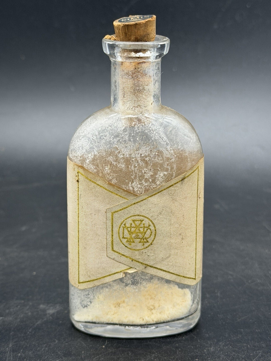 Antique Hynson Westcott & Dunning Solution of Benzyl Benzoate Bottle