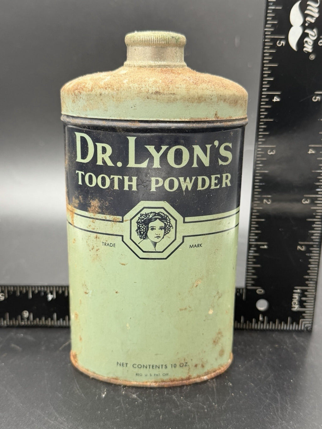 Vintage Dr. Lyon's Tooth Powder 10 Oz Tin The R.L. Watkins Company Apothecary