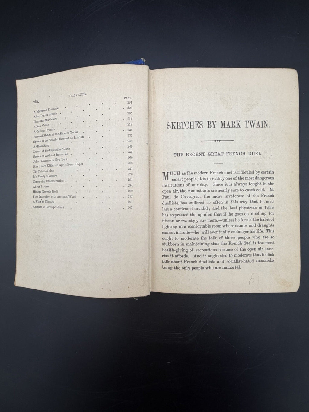 Antique 1879 Sketches By Mark Twain First Published In Complete Form Edition