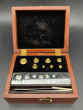 Vintage Henry Troemner Analytical Balance Weight Set Wood Box & Outer Box