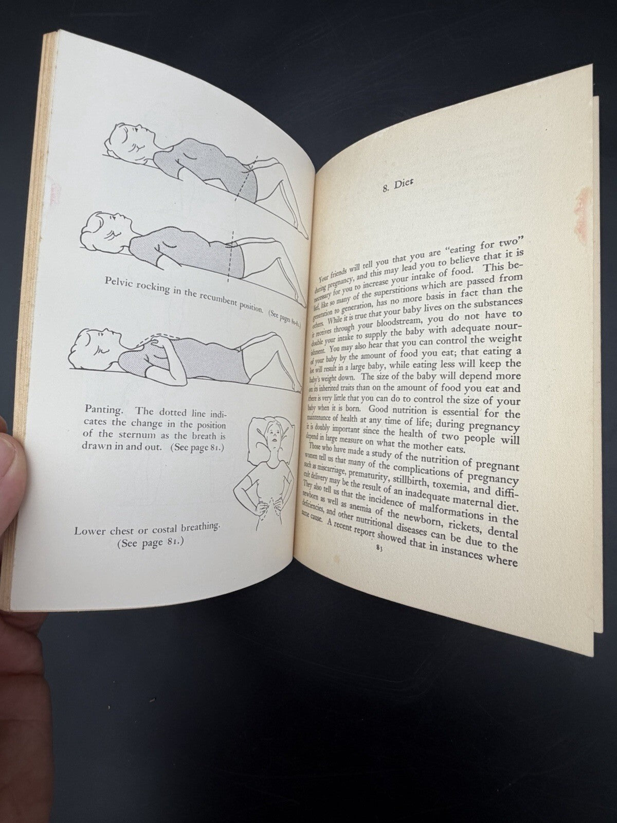 ⁠Vintage Book, 1950 Natural Childbirth FW Goodrich Prentice Hall Vintage Obstetrics Medicine