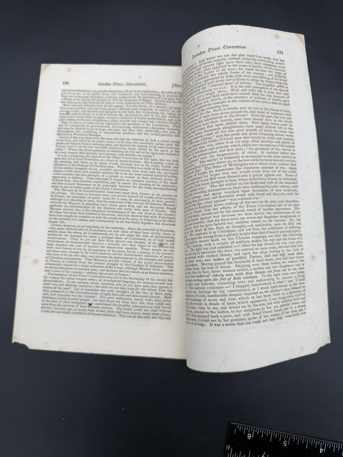 1843 Advocate of Peace London Peace Convention Report Antique Ephemera Political