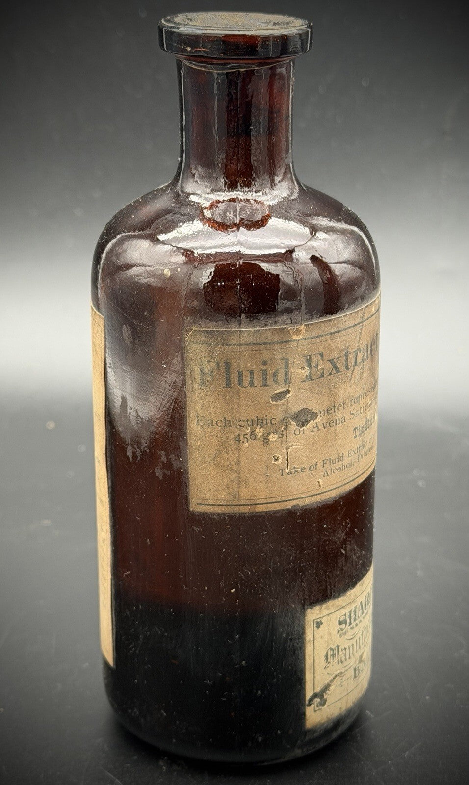 Antique Sharp & Dohme Avena Sativa Medicine Bottle Baltimore Apothecary
