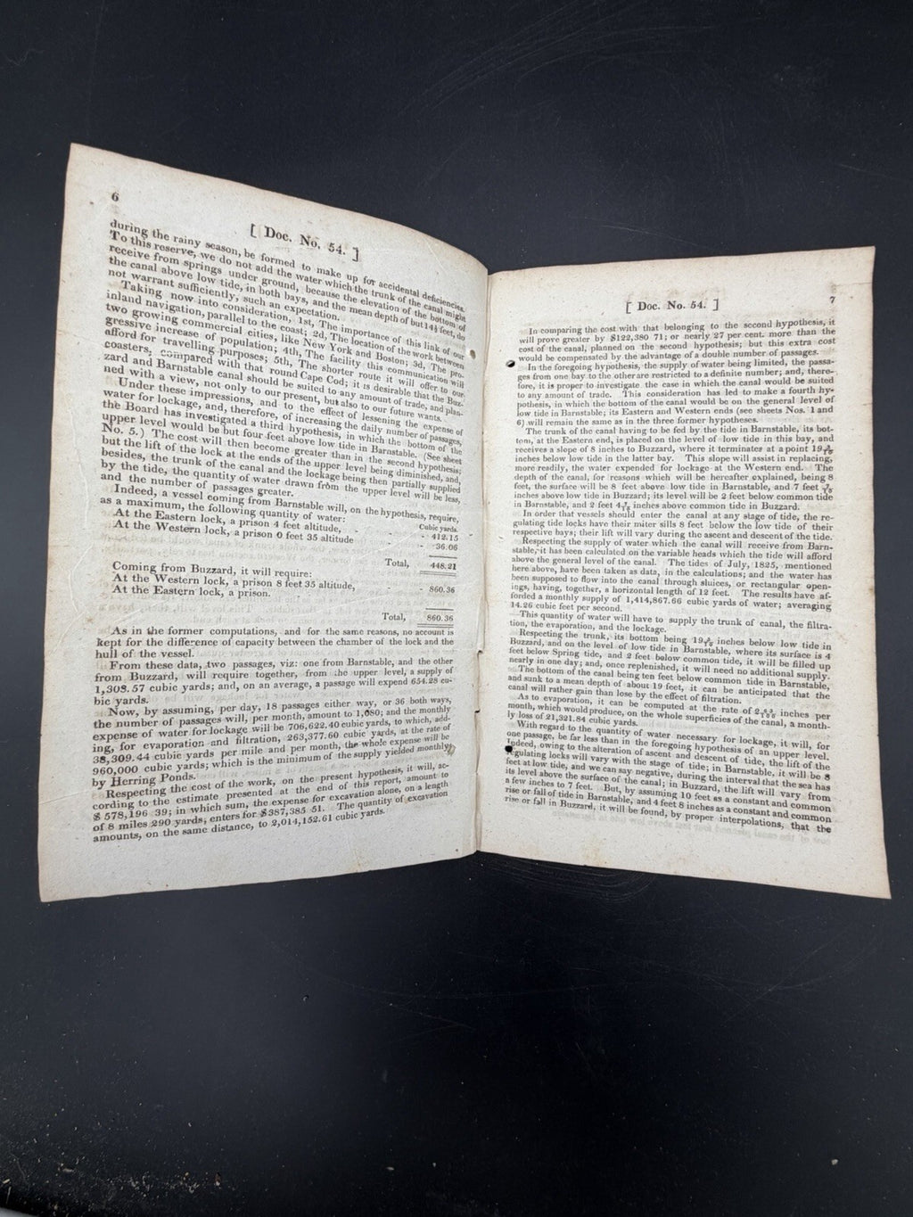 1830 Buzzard & Barnstable Bay Canal Report - House Doc. 54, Massachusetts