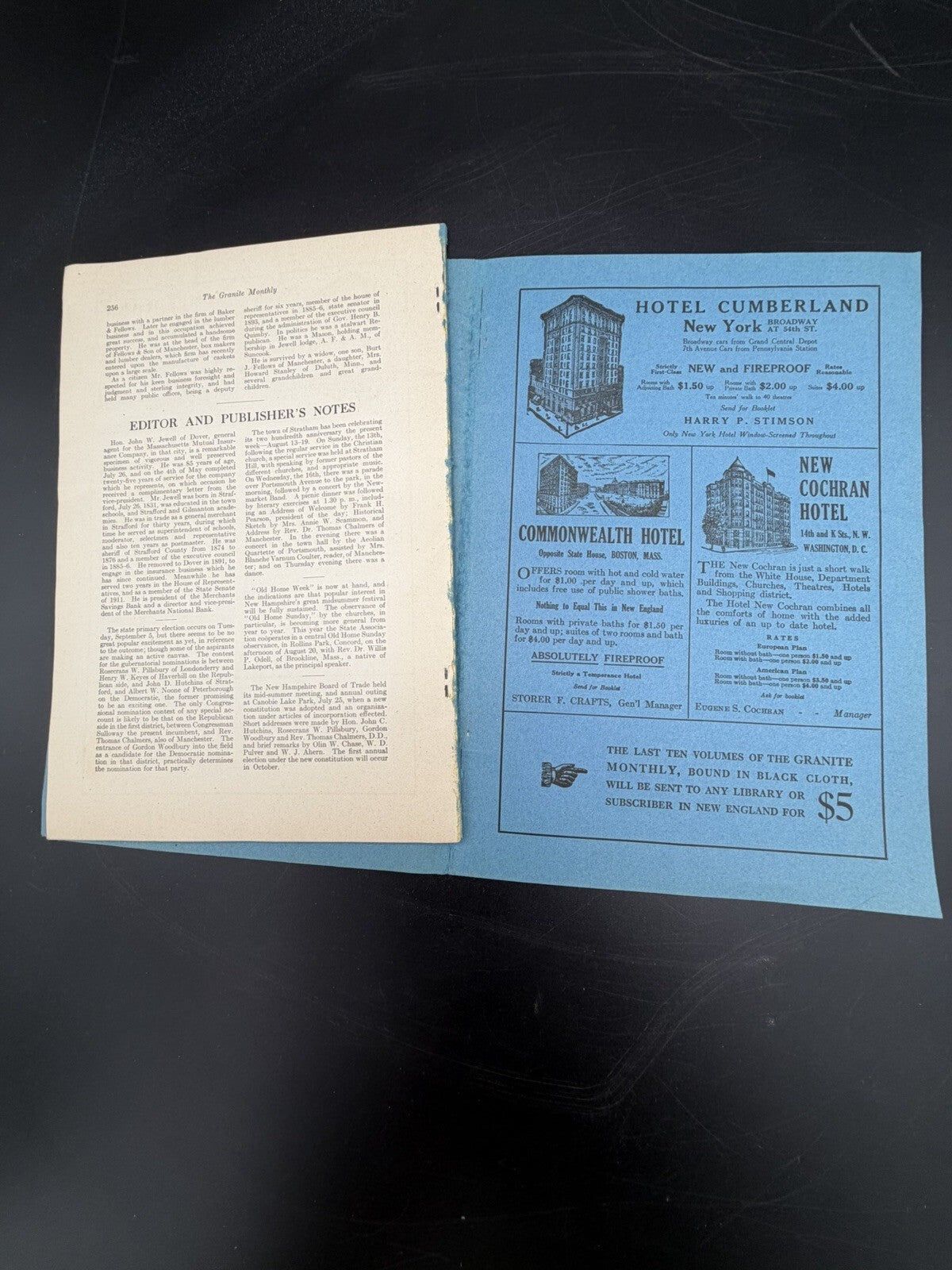August 1916 The Granite Monthly Magazine - Concord NH 150th Anniversary Edition